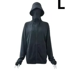ワークマン L クールUVサンシェードパーカー EX ブラック 黒
