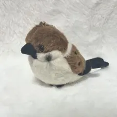 ★セキグチ 日本の動物 ボールチェーン付きぬいぐるみ【スズメ】