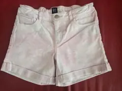 150cm GAP デニム ショートパンツ タイダイ ピンク