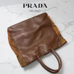 PRADA ブラウンレザートートバッグ　値下げ不可