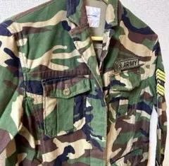 ミリタリージャケット アウター 迷彩 サバゲー　ウッドランドカモ　USarmy