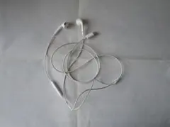 iPhone純正 USB Type-C接続のホワイト有線イヤホン。