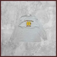 さ*ー様 US古着 GILDAN ギルダン プリント ロンT 長袖 グレー XL