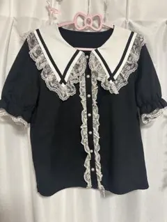 MA*RS マーズ 半袖 ブラウス 丸襟 レース リボン - メルカリ