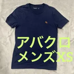 アバクロ 半袖Tシャツ メンズXS ネイビー