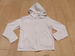 ユニクロ　　UVカット長袖　カーディガン　ホワイト　サイズ110cm