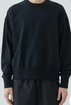 jieda DRAPING SWEAT CREW 黒　スウエット