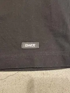 ennoy エンノイ 裾ロゴ ラバー スタイリスト私物 Tシャツ ブラック