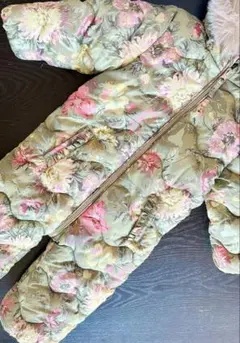 【完全防寒】花柄キルティングダウンコート next baby 12〜18ヶ月