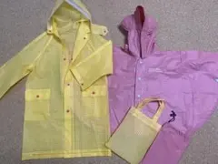 削除間近【110cm/95cmくらい】レインコート・レインポンチョ2枚セット