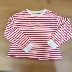 ZARA 赤白ストライプ 長袖カットソー 11-12歳