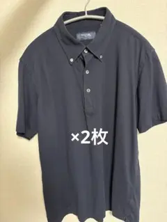鎌倉シャツ ネイビー ポロシャツ XL 2枚セット