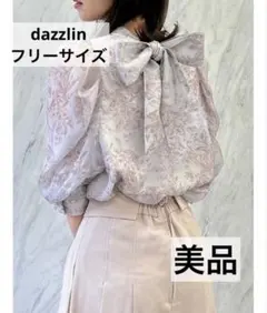 dazzlin ダズリン トーンフラワーギャザーブラウス ピンクのサムネイル