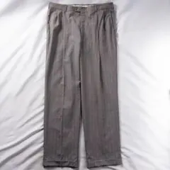 ビンテージ古着USA製 80s 2タック 千鳥格子 ACTWU ワイドスラックス