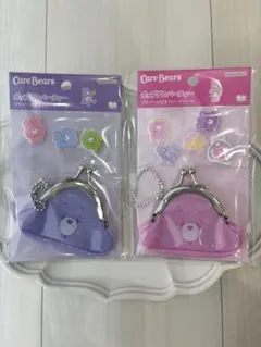 ケアベア　ポップデコパーティー　プチパース付きフレークシール