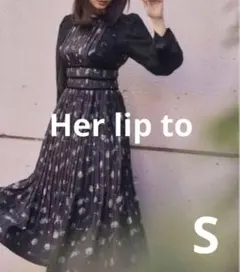 Herlipto Pleated Floral-Print SatinDress