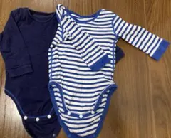 長袖ロンパース肌着2点セット　70cm