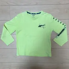 PUMA 蛍光イエロー 長袖カットソー 130