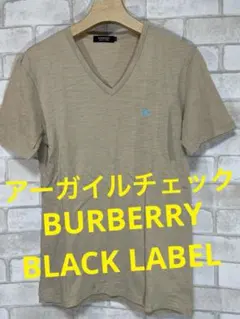 BURBERRY BLACK LABEL　バーバリー　アーガイル　半袖Tシャツ