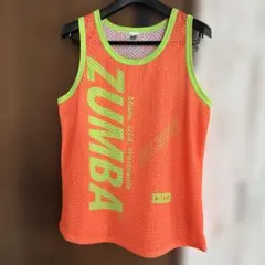 ZUMBA メッシュ タンクトップ オレンジＳ