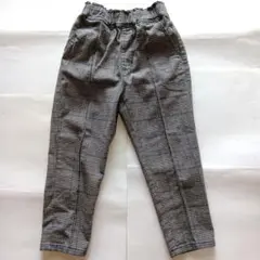 ボトムス 男の子 キッズ 120センチ グレー チェック 長ズボン