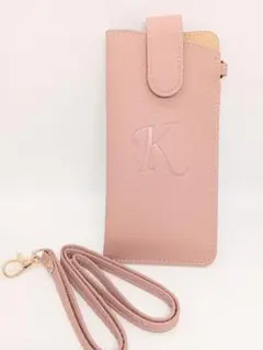 新品未使用⭐️Kロゴ入りピンクスマホケース　大人可愛い　お買い得！