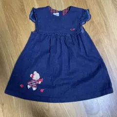 ファミリア　デニムワンピース　ジャンバースカート　リアちゃん