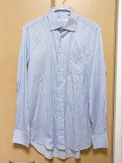 THE SUIT COMPANY ワイシャツ 39-86 青ストライプ 長袖のサムネイル