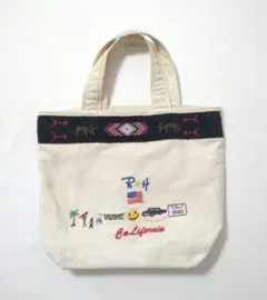 ロンハーマン ロリンザ コラボ トートバッグ ビーズ 刺繍 希少 レア 定価3万のサムネイル