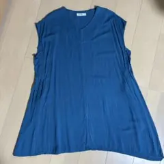 as know as ノースリーブ ワンピース ブルー
