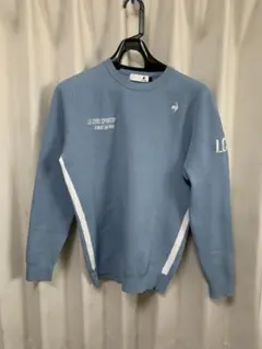 【新品・未使用・タグ付】LE COQ SPORTIF メッシュセーター ブルーＬ