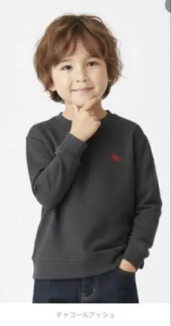 【新品未使用】POLOCHAMPS オーバーサイズ裏起毛トレーナー KIDS