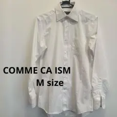 【COMME CA ISM】メンズ　ドレスシャツ　ビジネスシャツ　ホワイト　Mのサムネイル