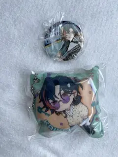 にじさんじ くら寿司 クッションチャーム 缶バッジ 魁星 ビッくらポン