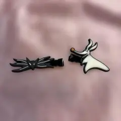 ナイトメア・ビフォア・クリスマス ヘアクリップ 2点セット
