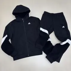 adidas アディダス メンズ ジャージ上下セット 黒 サイズO 美品