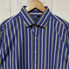 90s ラルフローレン ストライプ REGENT マルチカラー 長袖シャツ XL