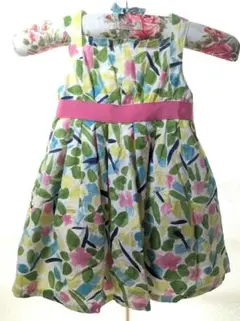 コットン花柄ドレス/ワンピース　18-24m 90〜100サイズ　ジンボリー