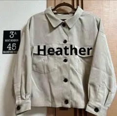 値下げ⭐︎ヘザー　ベージュショート丈ジャケット