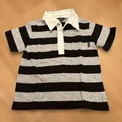 COMME CA ISM ストライプ　ポロシャツ 90