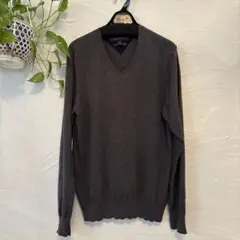 ☆美品☆TOMMY HILFIGER☆グレー Vネックセーター M☆