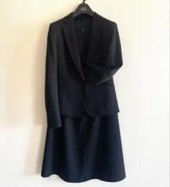 ICB アイシービー オンワード スーツ M ダークグレー ウール混