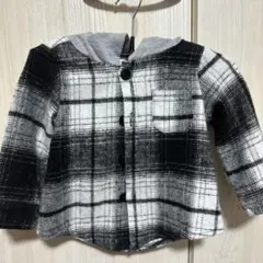 【新品未使用】SHEINフード付きチェック柄シャツ