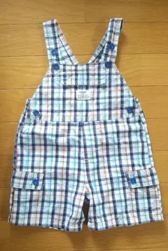 美品★OshKosh★チェック柄★オーバーオール★80cm★