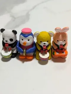 ガチャ　トンピーとリズム応援団マスコット　4点セット
