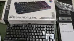 動作未確認　MSI VIGOR GK50 LOW PROFILE TKL 本体のサムネイル