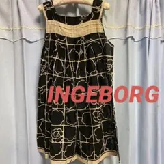 難あり★インゲボルグ ★カメリアチュニック★黒★11