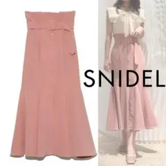 SNIDELスナイデル フロントボタンマーメイドスカート0