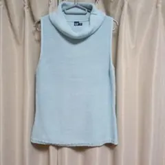 GAP ノースリーブ ニット セーター ライトブルー L