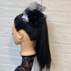 ♦️黒ダリアシルバー♦️成人式髪飾り卒業式